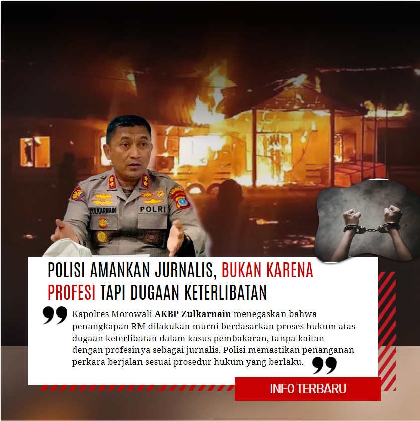 ctrrahmat354's tweet image. Keberadaan polisi dalam mengamankan individu menunjukkan komitmen pada penegakan hukum. Setiap tindakan diambil berdasarkan dugaan yang valid, tanpa mengaitkan profesi sebagai jurnalis.