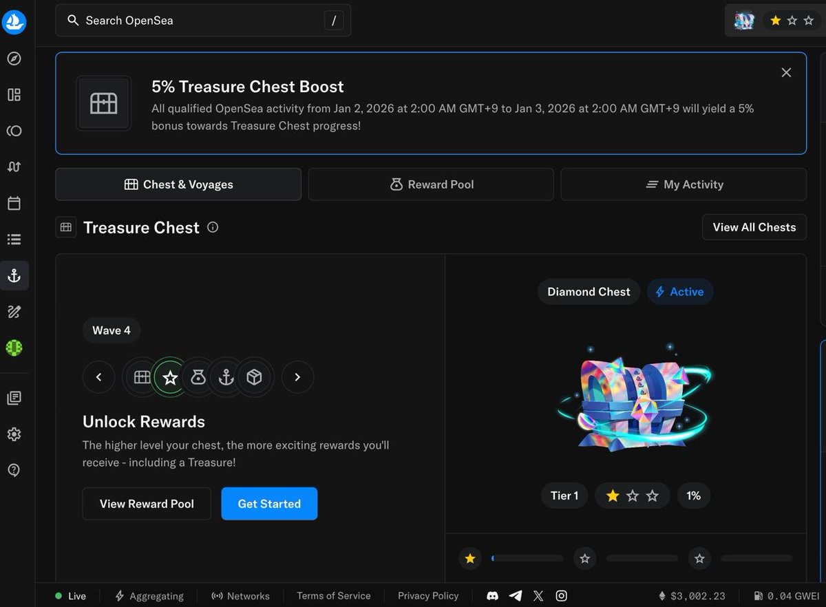 오픈씨 1억 이상 태웠으니 제발 먹여주세요

<a href="/opensea/">OpenSea</a>  시즌 4가 진행중입니다.

저는 이번에도 다이아 티어를 달성했고 비용은 대략 17,000 달러쯤 쓴거 같습니다.

지금까지 시즌 마감 전날 항상 부스팅 이벤트를 진행했기 때문에 저처럼 무조건 다이아를 찍으면서 돈을 태울 필요는 없고요

적당히