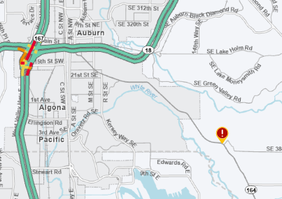 [SR-164] SR 164 事故！交通完全中断