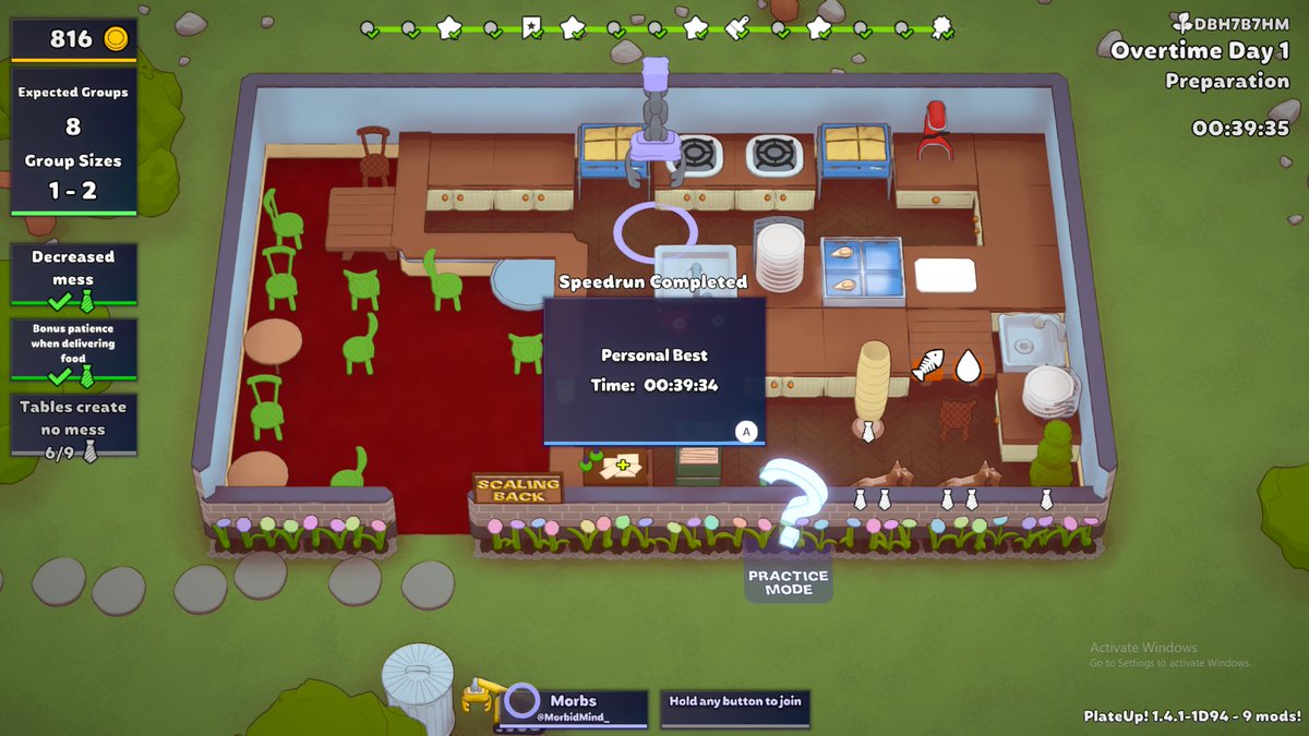 Decided last minute to run the in game speed run on Plate Up and beat my PR by A LOT! (previously 45:09) Now 39:34!!! Hell yeah!! 2026 off to a great start!