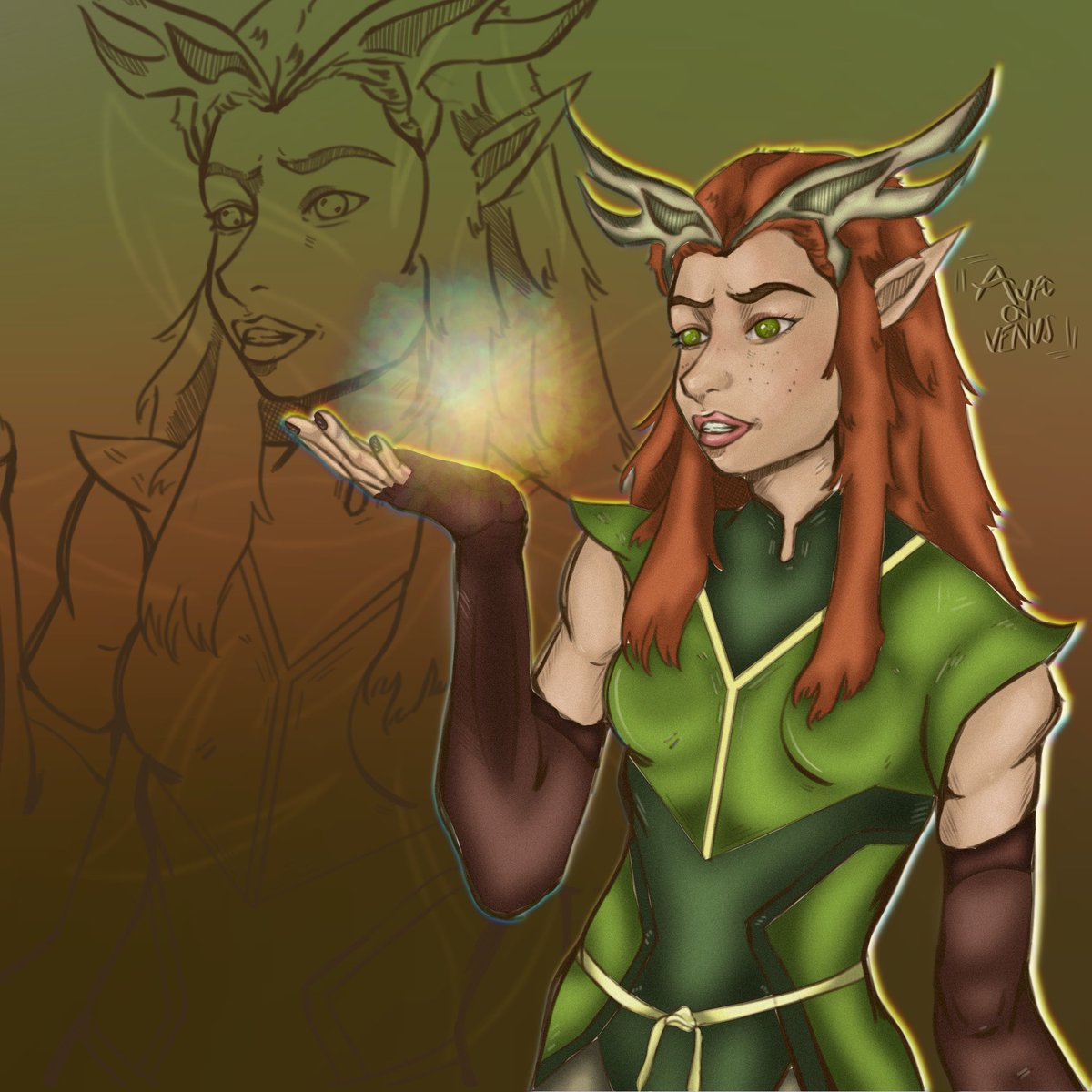 avaonvenus's tweet photo. Keyleth 🍃💫

#thelegendofvoxmachina https://t.co/emW1knAcgi