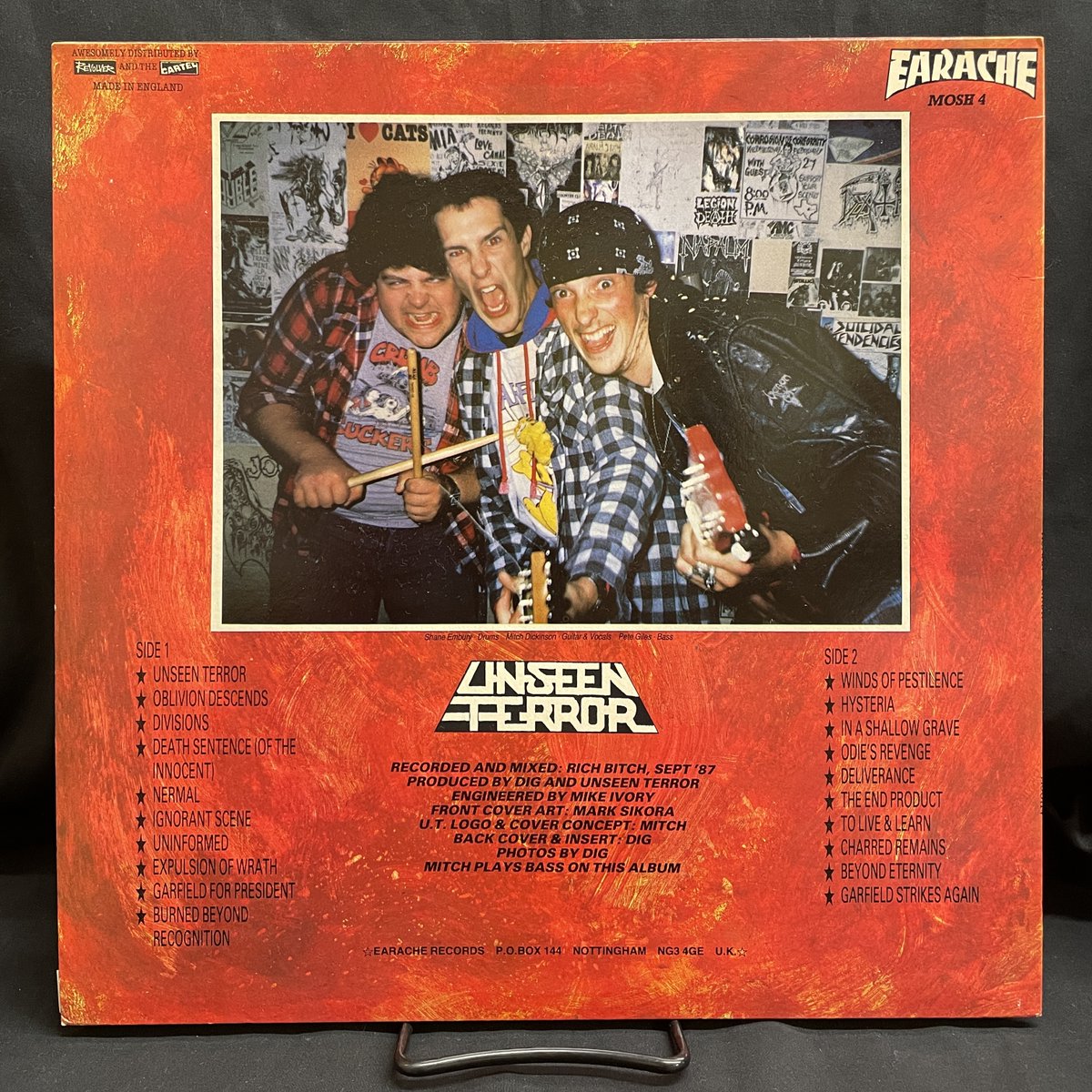 洋楽 UNSEEN TERROR HUMAN ERROR LP MOSH 4 UNSEEN TERROR HUMAN ERROR LP MOSH 4