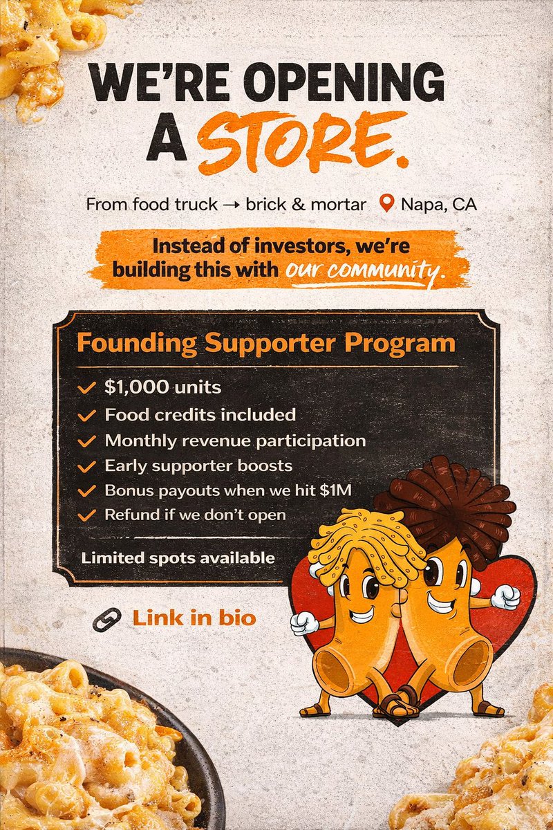 Howyoumacnfounders.carrd.co

Purchase up to 10 Units.
#SupportSmallBusiness #veteranowned #HowYouMacN #Investors