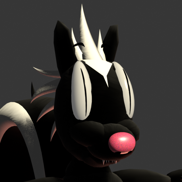 ColloCoils's tweet photo. learning blender for fun again (and for a decent vrc avatar lol)
i believe i don't think i've showed this crazy guy off yet, but his design's probably gonna change a bit anyways
besides that, it's going pretty well!
he's kinda ugly here in a charming way lol https://t.co/UcuIJeHNyF