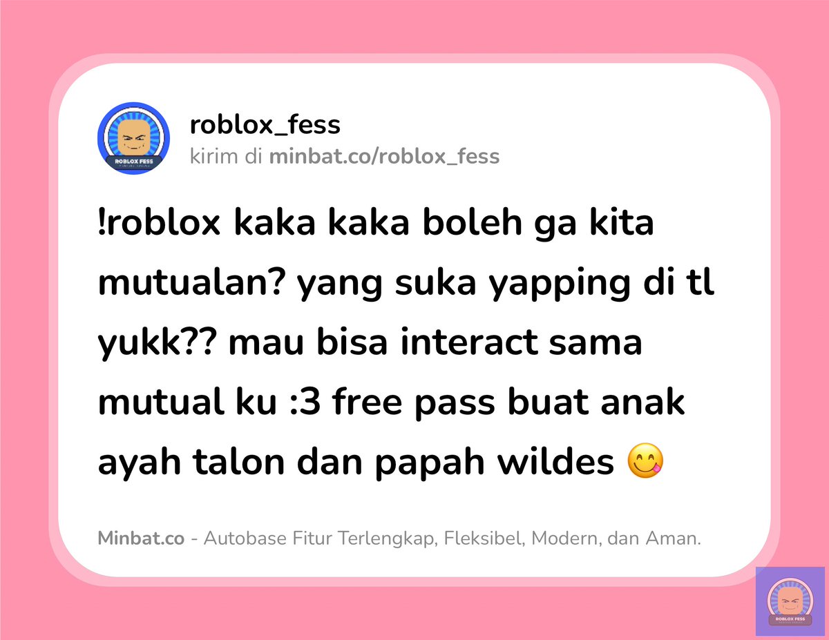 Roblox Fess tweet media