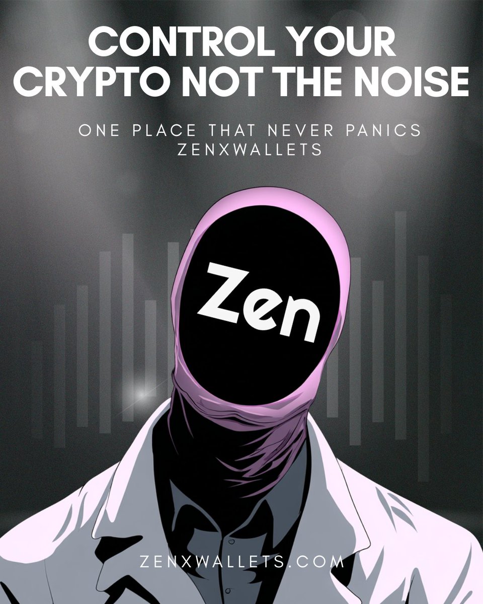 ZenWalletapp's tweet photo. When markets panic, smart holders stay calm.

ZENXWALLETS is built for those who value
🔐 Security
⚡ Speed
🧘 Peace of mind

No distractions. No chaos.
Just one place that never panics.

👉 Take control. Stay Zen.
🌐 https://t.co/eq9zP4i6CE

#ZENXWALLETS #StayZen #ZenWallet #ZenCrypto #ZenMode #CryptoWallet #CryptoSecurity #Web3Wallet #BlockchainWallet
