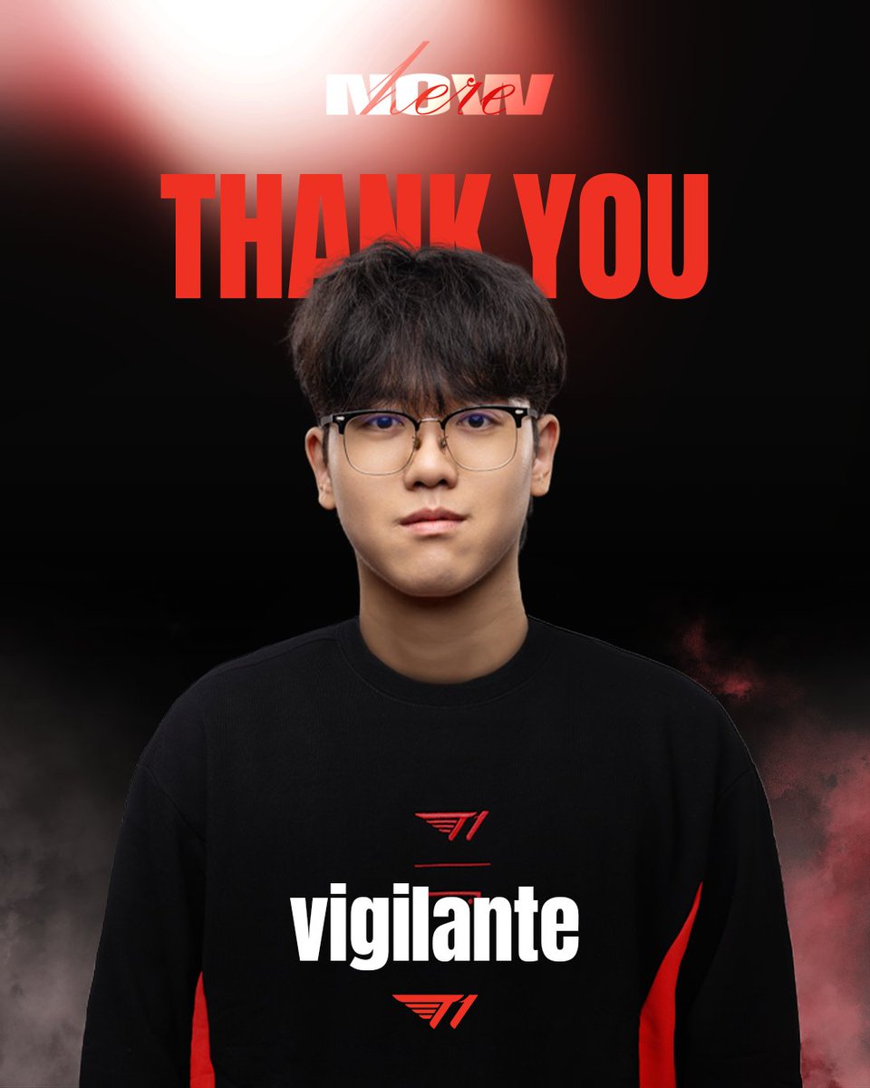 𝐓𝐡𝐚𝐧𝐤 𝐲𝐨𝐮, 𝐯𝐢𝐠𝐢𝐥𝐚𝐧𝐭𝐞 

T1 Overwatch 2팀의 'vigilante' 김준 선수와의 계약이 종료되었습니다.
함께한 모든 순간에 감사드리며, 'vigilante' 김준 선수가 펼쳐 나갈 미래를 T1도 응원하겠습니다.

Today, we part ways with 'vigilante'.
We are grateful for every moment we