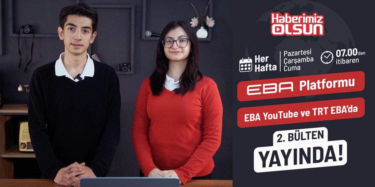 📺 “Haberimiz Olsun” 2. Bülteni Yayında!

Bu bültende 🎨 Edirne kırmızısı, 🎥HAY TV, 🥊 boksör kardeşler ve daha fazlasını bulacaksınız.

👉🏻 Öğrencilerimizin gözünden hazırlanan bu özel bülteni kaçırmayın çünkü bu bültende hepimizin hikâyesi var.

Bülteni izlemek için👇🏻👇🏻👇🏻