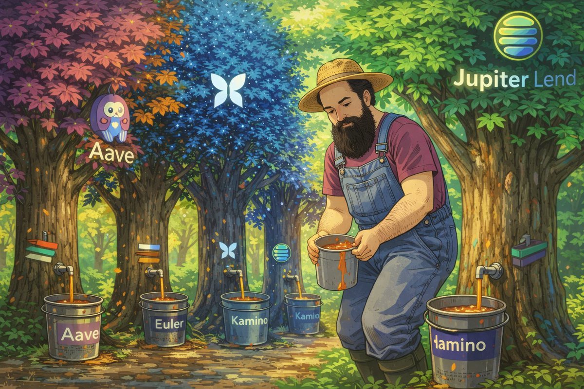 phtevenstrong's tweet photo. SyrupUSDC from @maplefinance is one of those strange assets that has yield opportunities across various ecosystems, namely a number of EVMs and Solana.

SO let's take a quick look at a few of the best syrupUSDC and syrupUSDT options out there at the moment.

1. @Plasma @aave  (syrupUSDT)
⇒ Collateral Yield: 4.7%
⇒ Borrow Cost: 3.45% (USDe)
⇒ Leverage: 10x
⇒ Liquidity: 185M
⇒ Net: 13.65% APY

2. @Morpho @arbitrum (syrupUSDC)
⇒ Collateral Yield: 5.3%
⇒ Borrow Cost: 1.86% (USDT)
⇒ Leverage: 10x
⇒ Liquidity: 3.31M
⇒ Net: 36.26% APY

3. @euler @Plasma (syrupUSDT)
⇒ Collateral Yield: 4.7%
⇒ Borrow Cost: 2.91% (USDT)
⇒ Leverage: 10x
⇒ Liquidity: 50K (VERY LOW)
⇒ Net: 18.51% APY

4. @solana @kamino (syrupUSDC)
⇒ Collateral Yield: 5.3%
⇒ Borrow Cost: 2.51% (PYUSD)
⇒ Leverage: 5x
⇒ Liquidity: 40M
⇒ Net: 16.46% APY

5. @solana @JupiterExchange (syrupUSDC)
⇒ Collateral Yield: 5.3%
⇒ Borrow Cost: 4.5% (PYUSD)
⇒ Leverage: 8.3x
⇒ Liquidity: 20M
⇒ Net: 11.16% APY