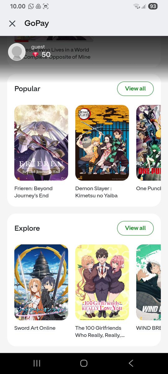 elagrows's tweet image. anime emang paling pas buat nemenin capek hari ini, apalagi buka nya nonton nya GoPay