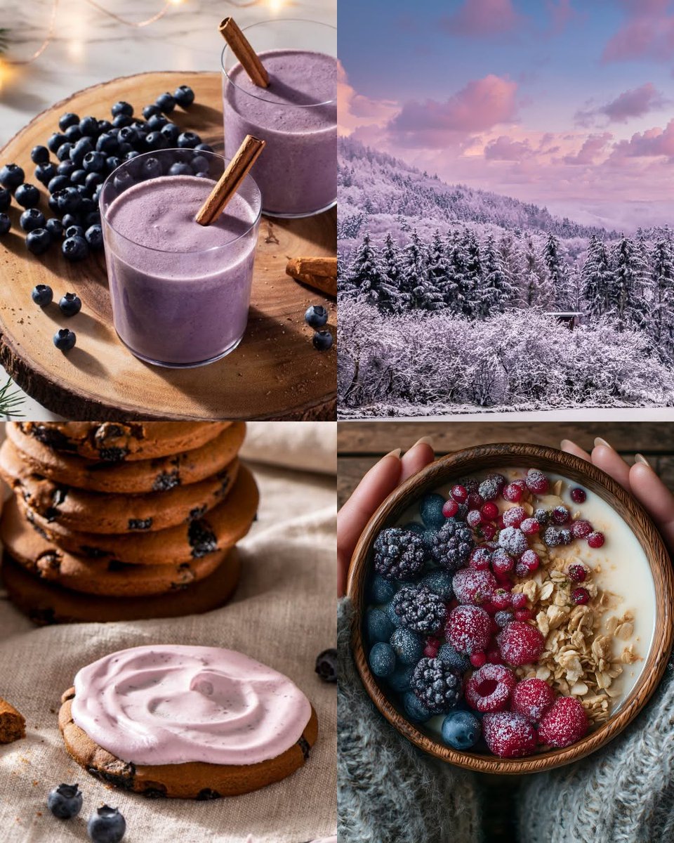 #冬 の気分はブルーで決まり❄️🫐
あったかコーデに、ビタミンCが豊富な #ブルーベリー
で #免疫力 をサポート！
フレッシュな味わいと雪景色のような雰囲気が、冬のおやつにぴったりです。
ひと口ごとに、#季節 がもっと心地よく感じられます。