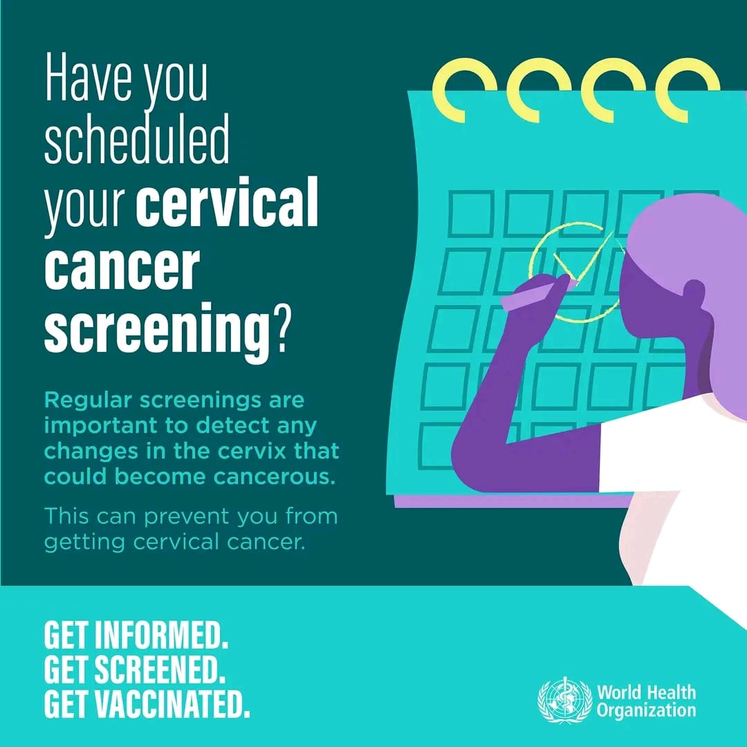 WHOSeychelles's tweet image. Have you scheduled your cervical cancer screening?

Regular screenings can detect changes early and help prevent cervical cancer. Early detection saves lives.

Take action. Get screened.

#CervicalCancerAwarenessMonth
 #EarlyDetection 
#PublicHealth