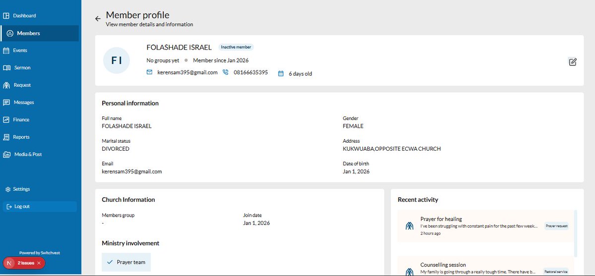 Started the day trying to improve user experience on the app. displaying different layout depending on route in the dashboard and also improving the type of data that shows on the Members individual page