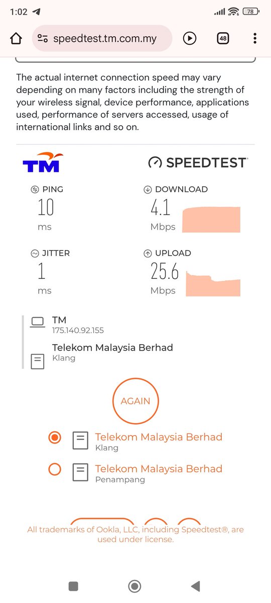 saifulariffin_'s tweet photo. @unifi dah 2 minggu lebih ni line macam siput slow, bayo mahal2 agak2 la.  speed 4 mbps je, padahal patut 500mbps, please. https://t.co/mTNv4Fb8Kn