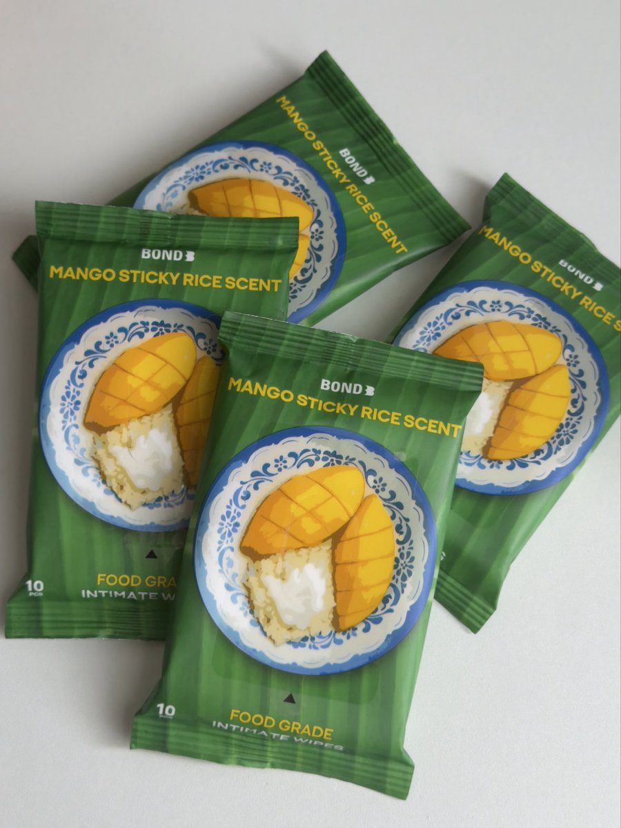 23jpeg's tweet image. อะไรใหม่ๆ ‘ทิชชู่เปียก’ กลิ่นข้าวเหนียวมะม่วง กลิ่นมันหอมมากกก ใช้ทีกลิ่นความหอมมันฟุ้งออกมาเลย เอาไปเป็นของฝากก็เก๋