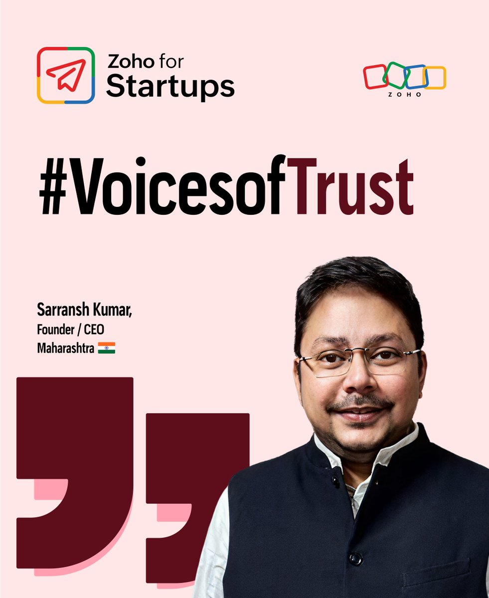Zoho for Startups tweet media