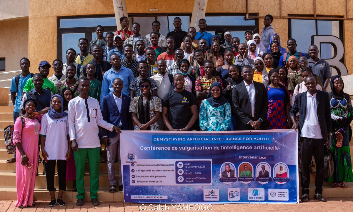 zedbox_official's tweet photo. ZEDBOX took part in the 2nd session of “Demystifying AI for Youth” at the Université Virtuelle du Burkina Faso, Digital Open Space of Karpala.

Key discussions on AI alignment and embedded AI running directly on chips, enabling real-time, responsible IoT systems.

#ZEDBOX #EdgeAI https://t.co/ZZIQ2Z1RAX