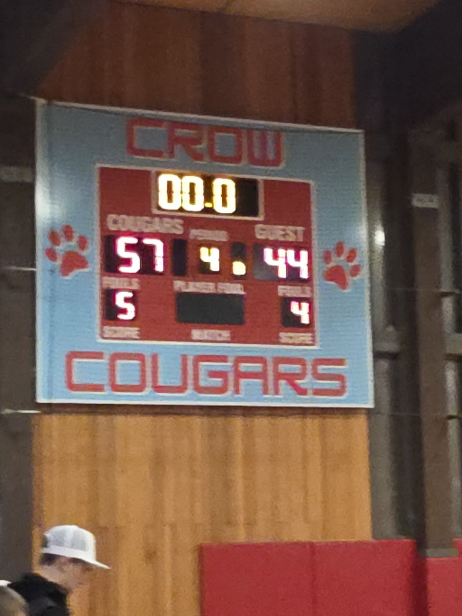 Emptied the bench and let the younins finish the game.
Crow 57- Mapleton 44