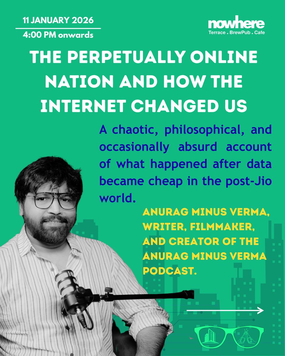 mayuri1296's tweet photo. Three talks about the India we live in, online and off. Nerd Nite Gurgaon is back on January 11. Tickets - https://t.co/TSmANGqX1d

@confusedvichar @_ADeshpande @riachops https://t.co/NoJRtTtJxG