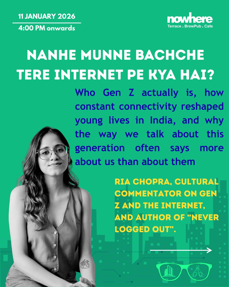 mayuri1296's tweet photo. Three talks about the India we live in, online and off. Nerd Nite Gurgaon is back on January 11. Tickets - https://t.co/TSmANGqX1d

@confusedvichar @_ADeshpande @riachops https://t.co/NoJRtTtJxG