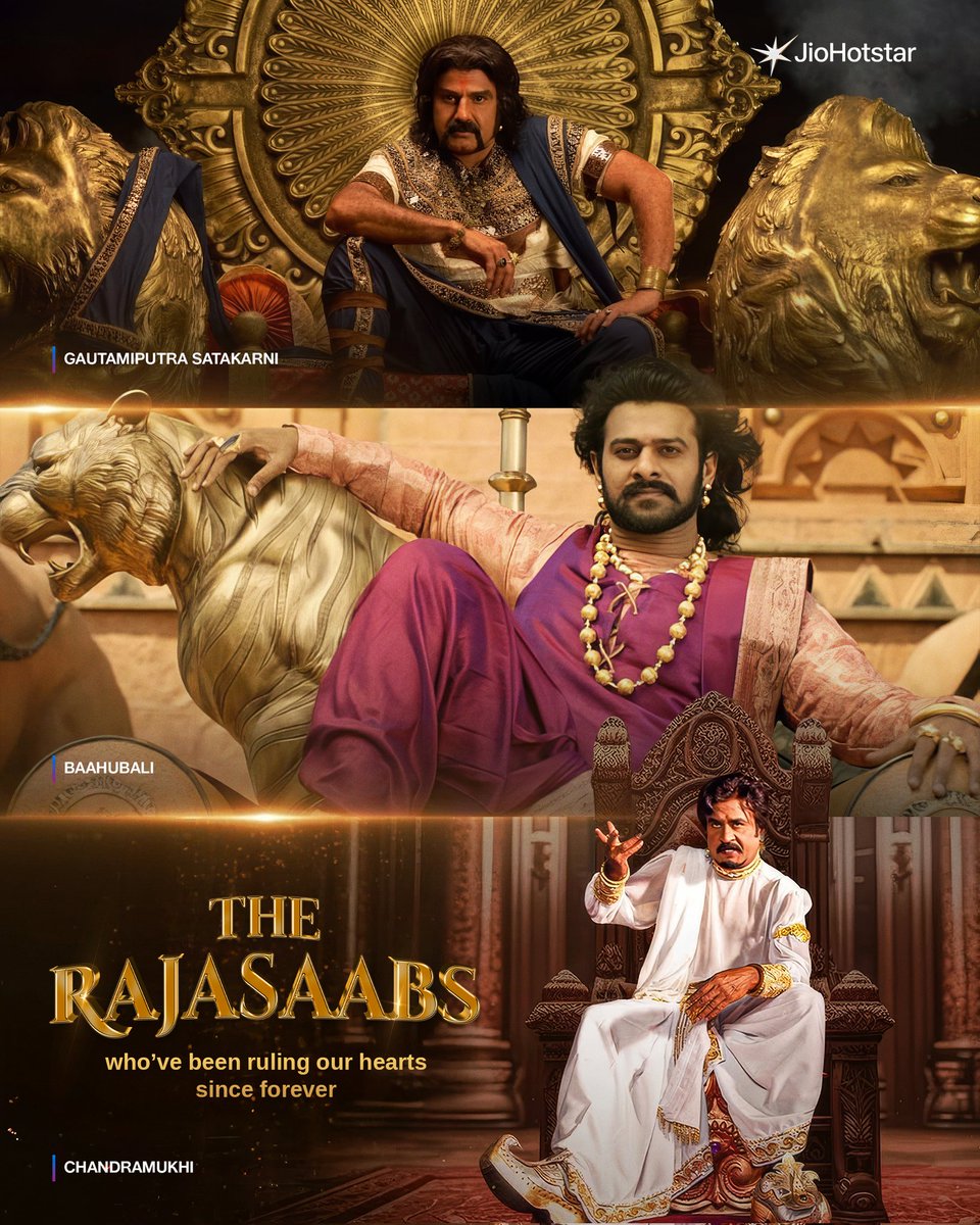 JioHotstarTel_'s tweet photo. Rajasam vaalla intlo ne kaadhu, ontlo kuda undhi! 👑♥️

#Rajasaab #RulingSinceForever #JioHotstar #JioHotstarTelugu https://t.co/mThNrjMXLe