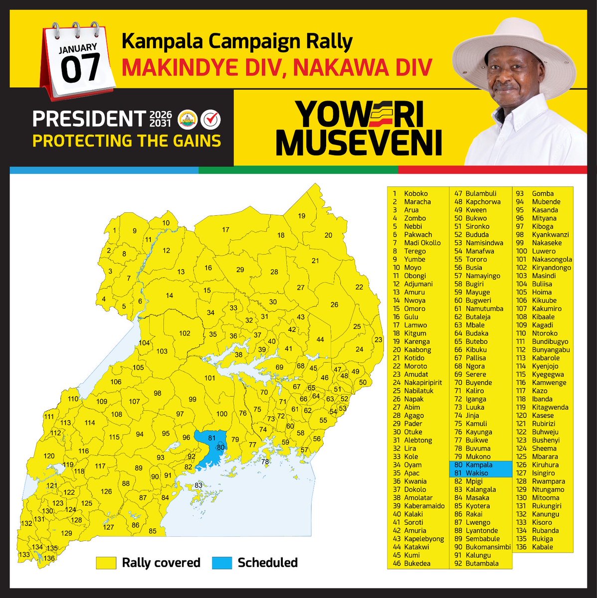 Urban_Ug1's tweet photo. President @KagutaMuseveni is set to hold massive rallies in Makindye and Nakawa. https://t.co/zHTYaUmlxV