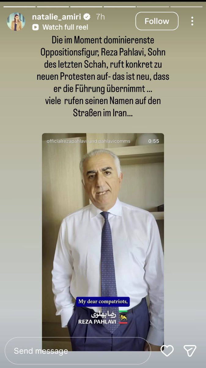ada_mash's tweet image. Ist es wirklich so neu, dass Reza Pahlavi die Befreiungsbewegung anführt? Ich erinnere gern an Amiris eigenen Post aus dem Jahr 2020, in dem sie wohl versehentlich die Wahrheit sagte.
Obwohl bekannt ist, dass der Kronprinz im Iran – insbesondere bei jungen Menschen – äußerst…