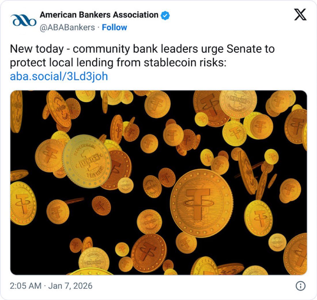 GodsBurnt's tweet image. 🚨 THE BANKS ARE IN TROUBLE ⚠️

We are witnessing a historic rotation of capital. Between the massive Silver/Gold breakout and the $300B Stablecoin explosion, the traditional banking vault is becoming a ghost town. 

The bank is no longer the destination. It’s the exit.

-…