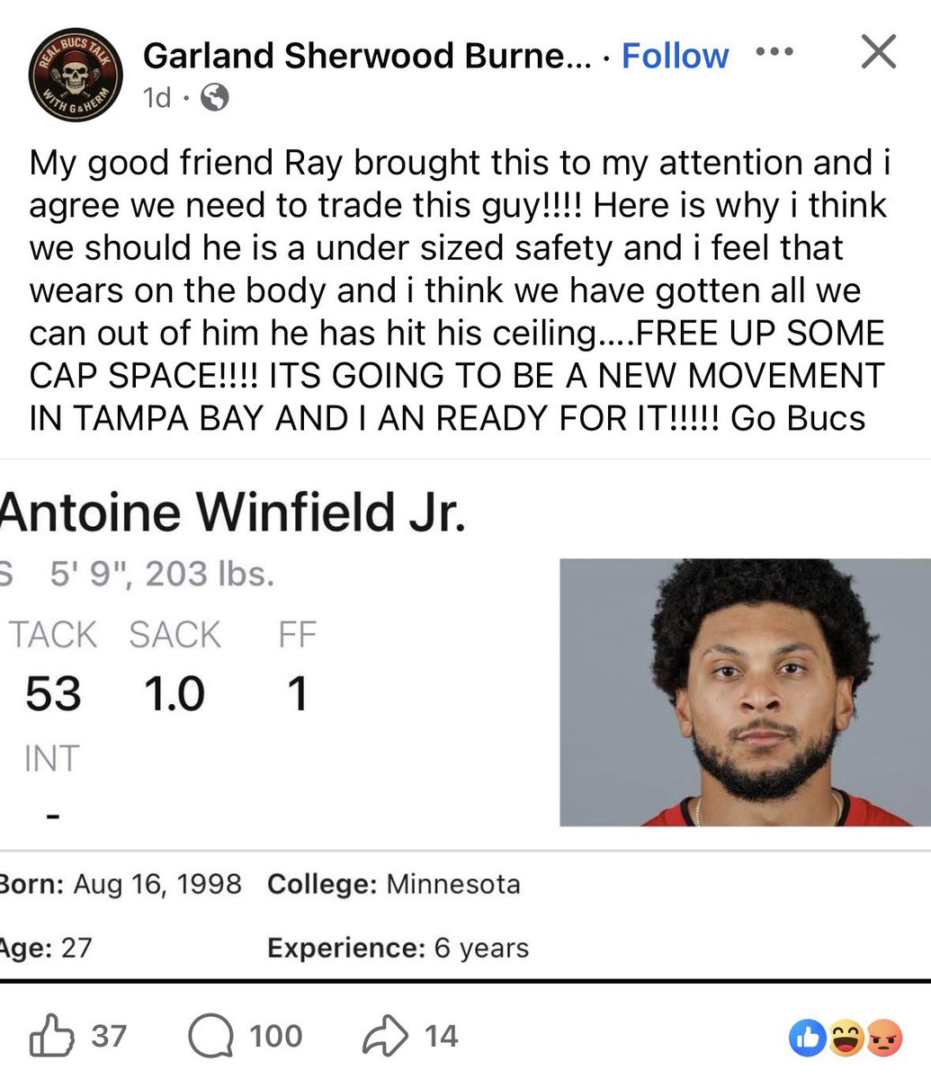 Abolish buccaneer facebook pages