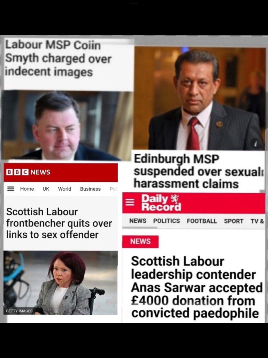 <a href="/jruddy99/">John Ruddy</a> There is no Scottish labour..

It’s renamed perverts paradise..

Here’s just a few of the toilet stalkers friends of paedo’s gropes anonymous and Sarwars never far from it all.😳🤢
