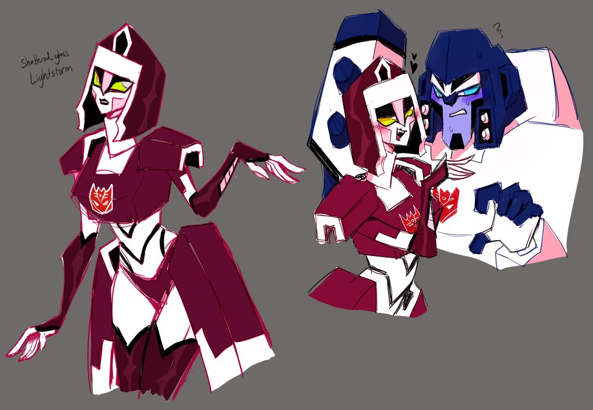 stingy2303's tweet image. Shattered glass megalight hehe #TransformersAnimated #megatron #Transformersoc #yumeship #ShatteredGlass