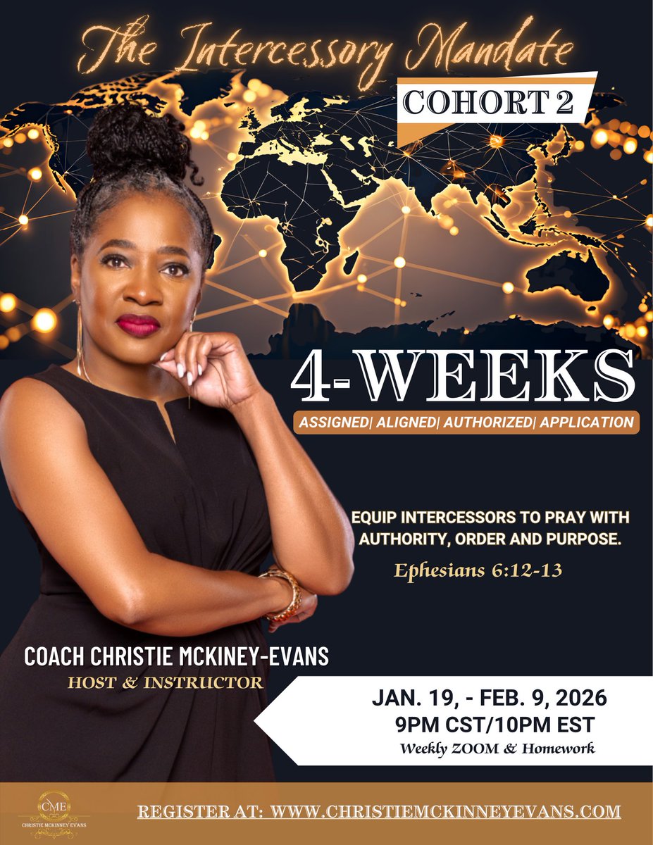 We are trailblazing on this journey.

Cohort 2 is here: Assigned. Aligned. Authorized. Application.
Strategic intercession for leaders in Ministry &amp; Marketplace.