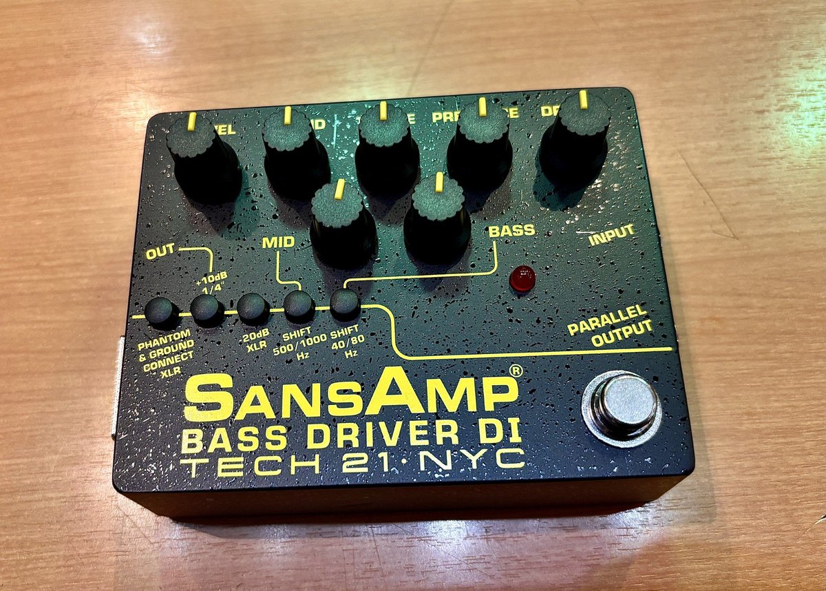 定番プリアンプ！】 ＃TECH21 SANSAMP BASS DRIVER DI V2が再入荷
