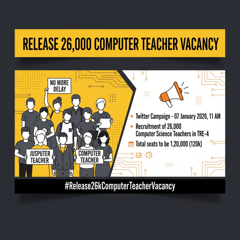ATULKRI80370802's tweet photo. #Release26kComputerTeacherVacancy
@samrat4bjp
 @Jduonline 
@BJP4Bihar 
@CMBiharNK 
@sunilkbv 
@VijayKChy 
@VijayKrSinhaBih @AshokChoudhaary @iChiragPaswan 
@SanjayJhaBihar
@TejashwiYdvRJD 
@yadavtejashwi 
@RahulGandhi @RJD_BiharState https://t.co/J2ImUyDFJM