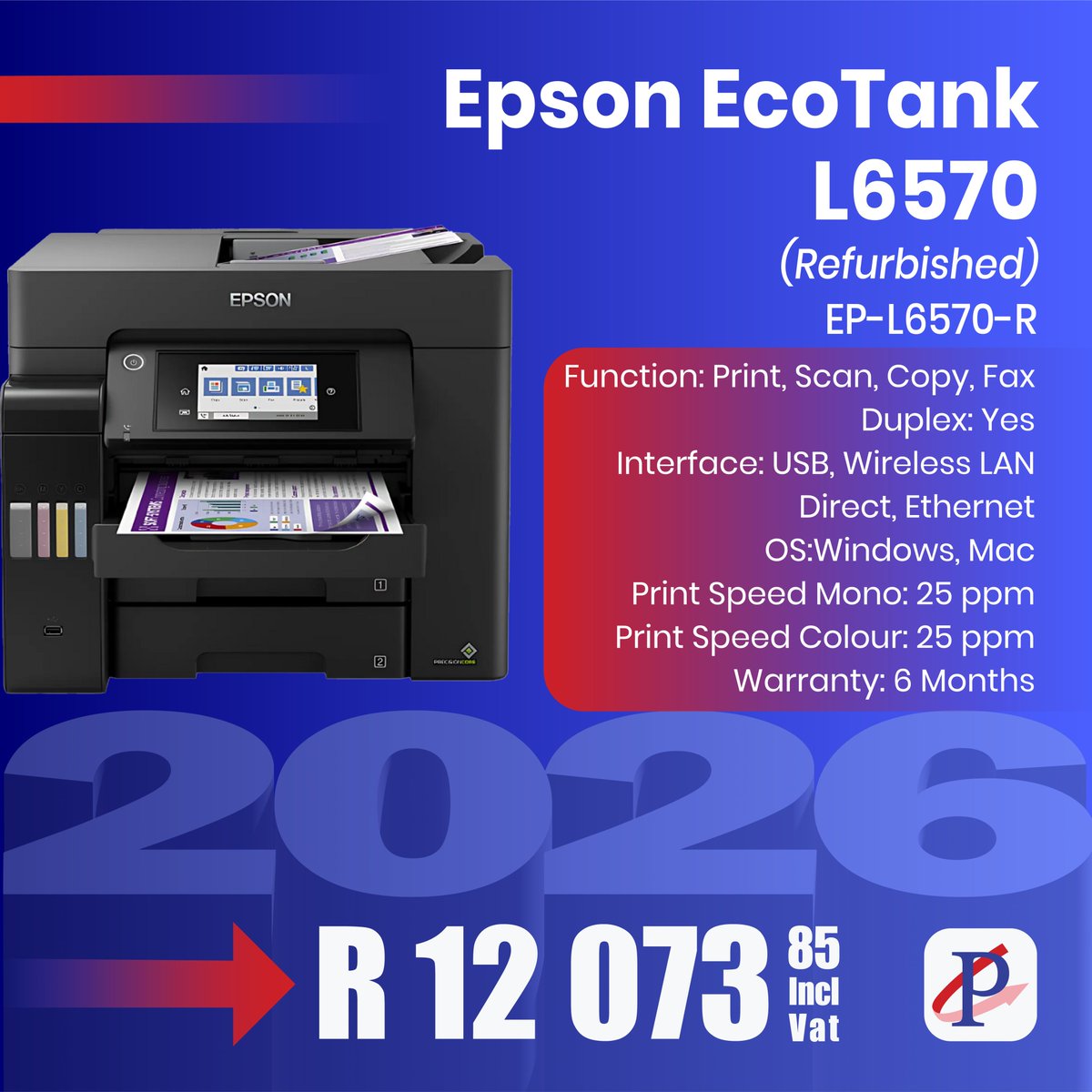 Partserve's tweet image. Make 2026 your most efficient year yet 📄🖨️
 Epson printers are built to support your productivity goals with long-lasting performance.

👉 Click the link below to shop now!
shop.partserve.co.za

#Epson #SmartPrinting #ProductivityGoals #OfficeTech #HomeOfficeGoals #Partserve
