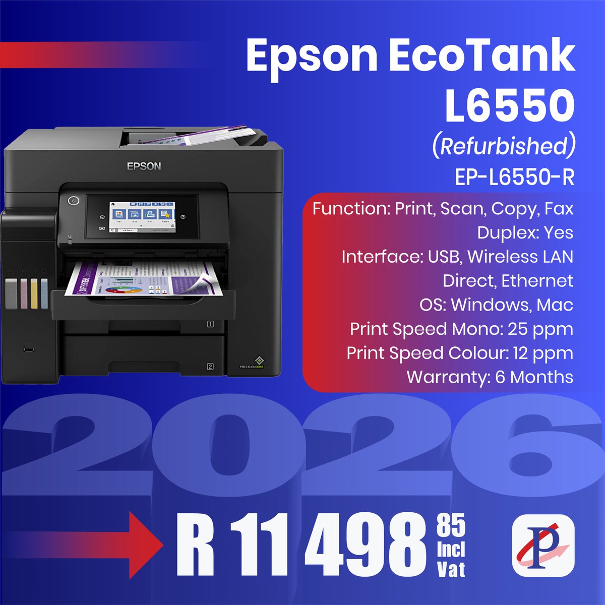 Partserve's tweet image. Get smooth everyday printing with consistent results this 2026 with Epson printers 🖨️🚀
Start the year with printing you can trust.

👉 Click the link below to shop today!
shop.partserve.co.za

#EpsonOffice #Epson #PrintingSolutions #OfficeEssentials #TechForWork #Partserve