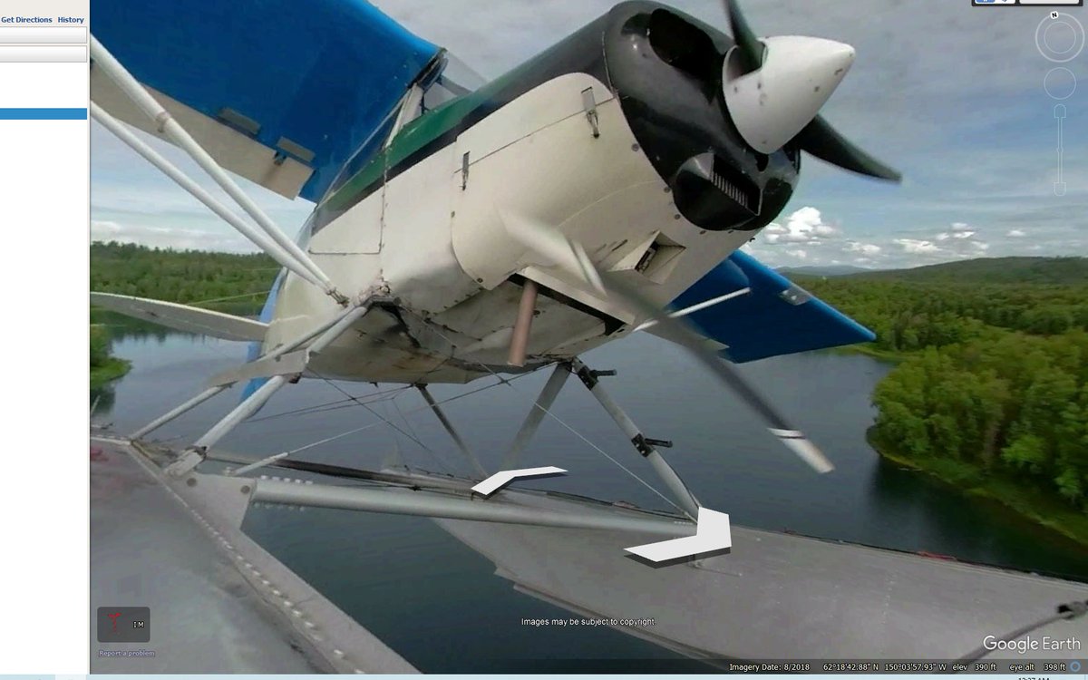 JamesRustle's tweet image. this google street view is on a plane man wtf