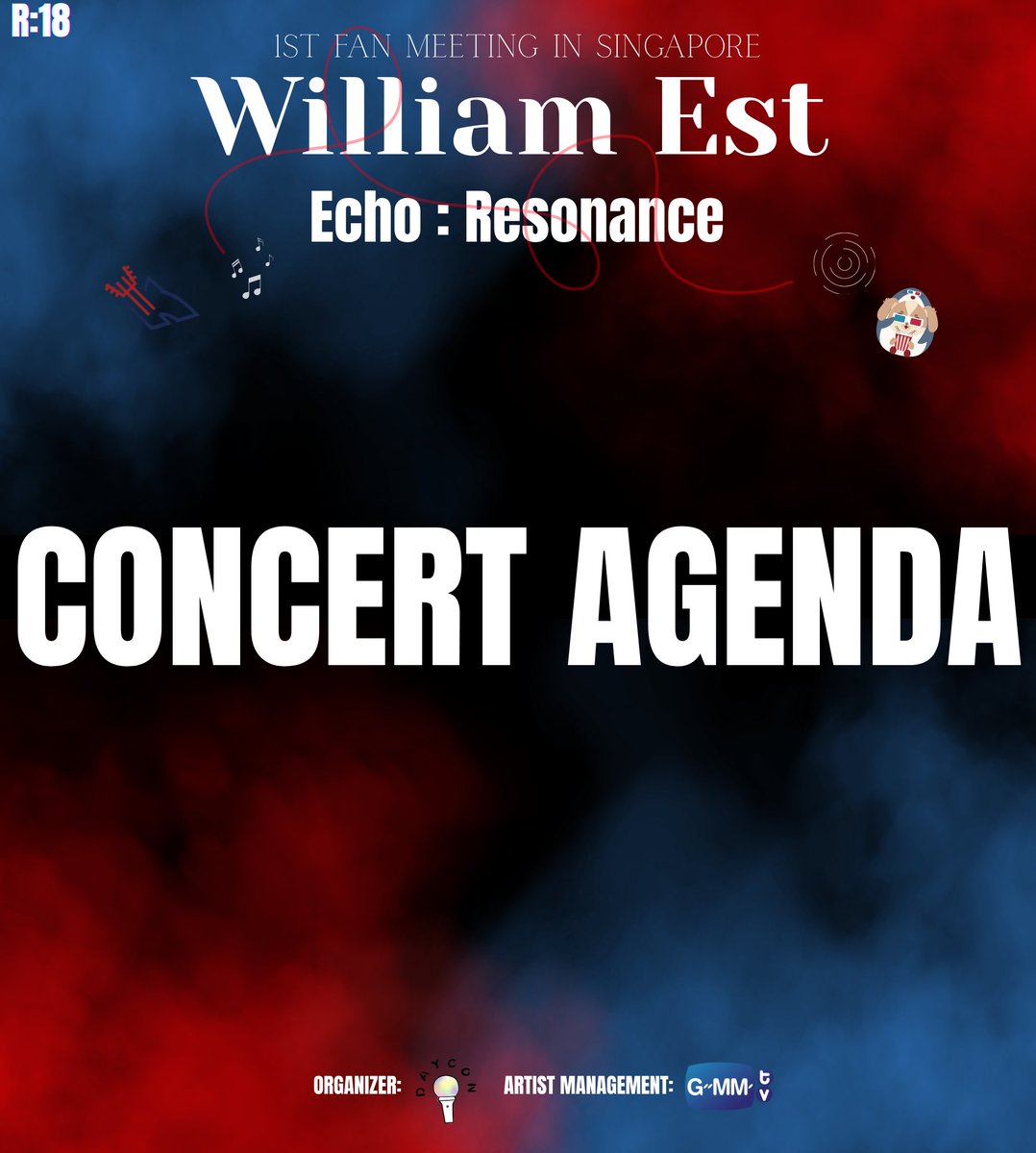 DAYCON_ENT's tweet image. WILLIAMEST 1st FAN MEETING
“ECHO : RESONANCE” IN SINGAPORE 🇸🇬

IT’S ALMOST HERE!! ⏳💥

The Concert Agenda is officially out — please take a moment to check the schedule carefully 👀

👉 Full agenda details are in the comments below.

#WilliamEst1stFMinSingapore
#WilliamEst…