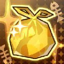 CaptianChibi's tweet photo. Golden Trash Bag increase 30% to all stats https://t.co/qkA700CBWP