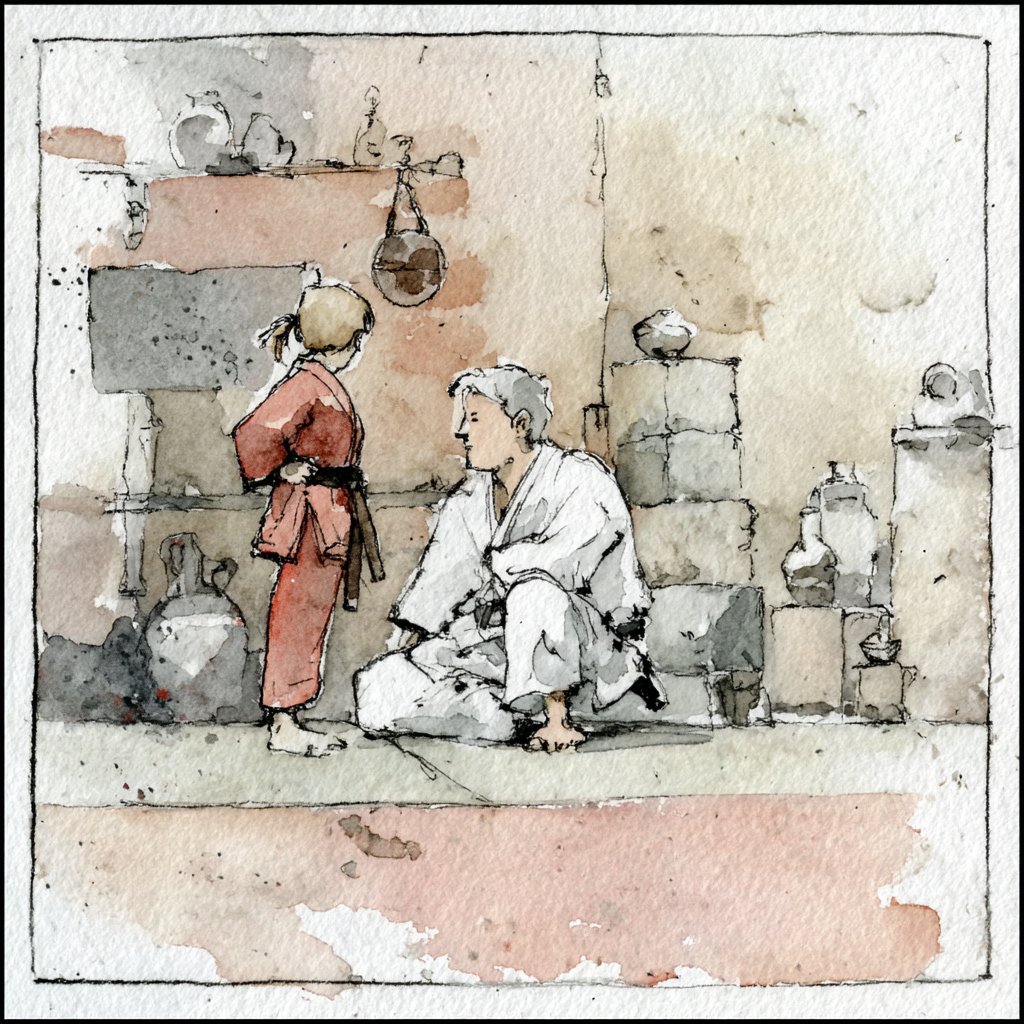 This style captures the essence of watercolor painting with an emphasis on fluid washes, visible paper texture, and organic pigment blooms. It is characterized by loose brushwork and a minimalist, contemplative aesthetic.