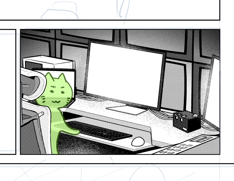原稿手伝ってくれてるフォロワーが描いた背景かわいいからみて 