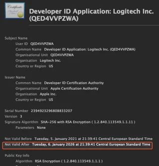 Vatanay's tweet photo. Logitech MX serisi kullananların kanadı kırıldı. Beyfendilerin sertifikası bitti  ve Logi Options+ MacOS'da çalışmıyor. @Logitech https://t.co/9uz1hpM9lo
