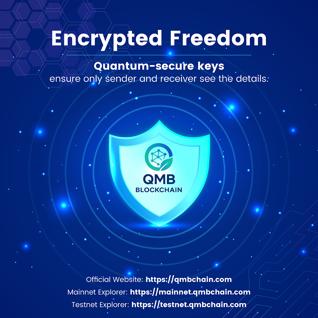 qmbchain's tweet photo. Privacy when needed. Transparency when preferred. Speed always. Speed you can feel. Transactions confirmed in milliseconds.
Learn: https://t.co/55DSGuT3pN
Testnet: https://t.co/ebSHuVWDWJ
Mainnet: https://t.co/3SRoG0fkiI
#qmbchain #CryptoMarket #Crypto https://t.co/xKalkC2w19