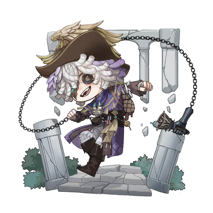 【COAⅨ】SDイラスト UR:写真家 SSR:騎士、レディ・ファウロ、画家、火災調査員、記者