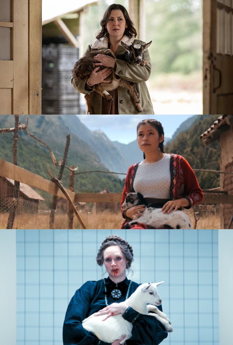 twotabitha's tweet image. something something goat representing a tenuous thread to humanity that hangs precariously in the balance something something THREE nickels