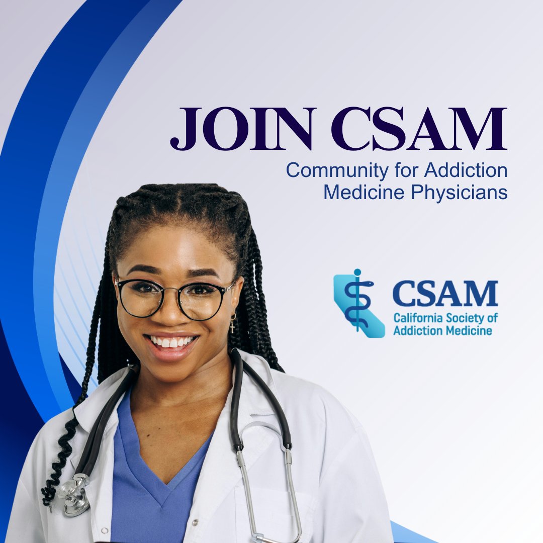 CSAM - California Society of Addiction Medicine tweet media