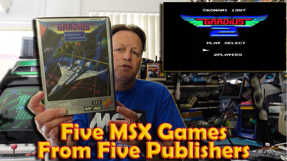 5 MSX Games From 5 Publishers (Galaxian, Handbook of Iga, Senjyo, Gradiu... youtu.be/CxqvkSN321c?si… via <a href="/YouTube/">YouTube</a> I always enjoy playing some MSX games and always love to show what can be achieved on the platform, so I thought I would pick another five games from five different