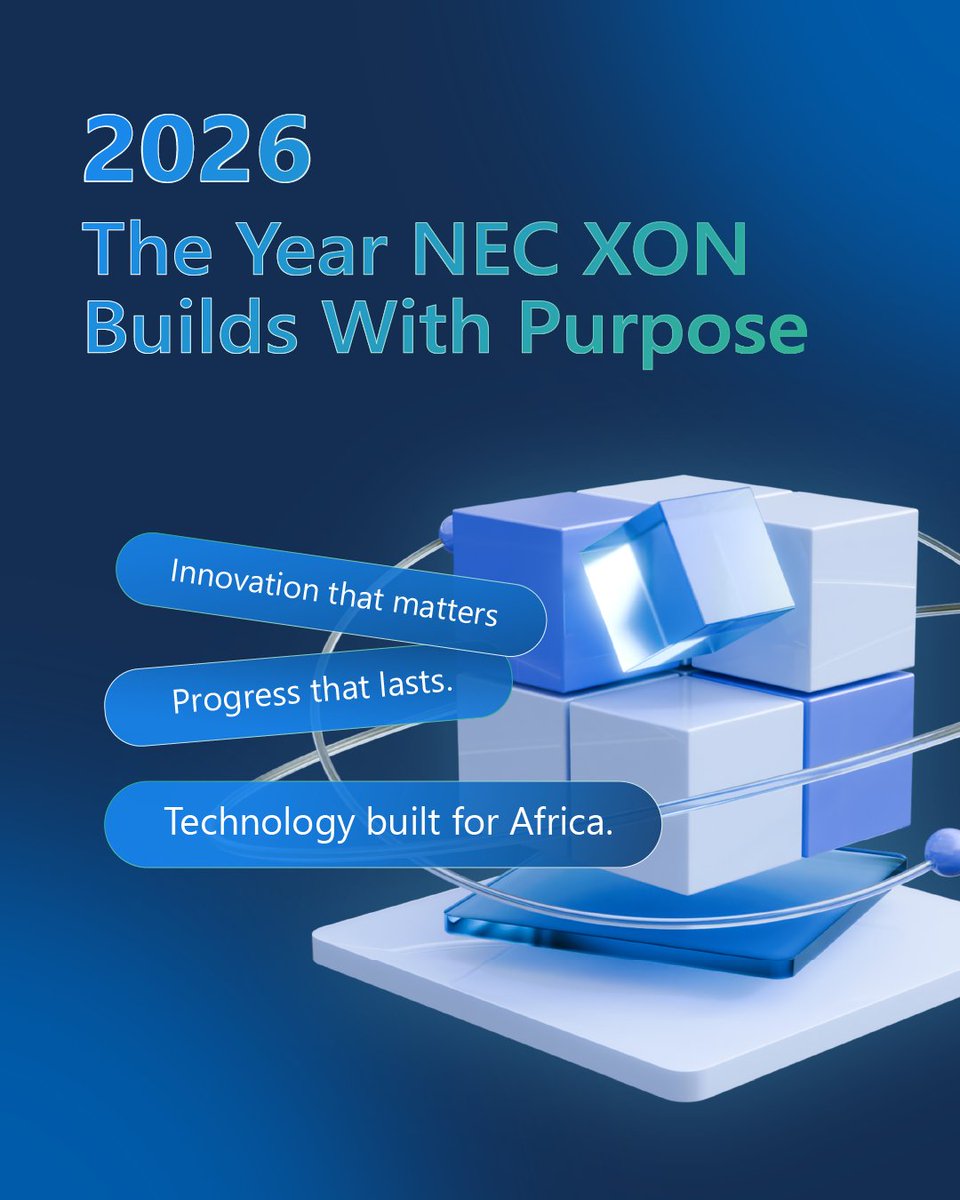 2026 starts with intention.

This year, NEC XON builds with purpose — shaping technology that empowers people and strengthens Africa’s digital future.

#NECXON #AfricaTech #InnovationWithPurpose