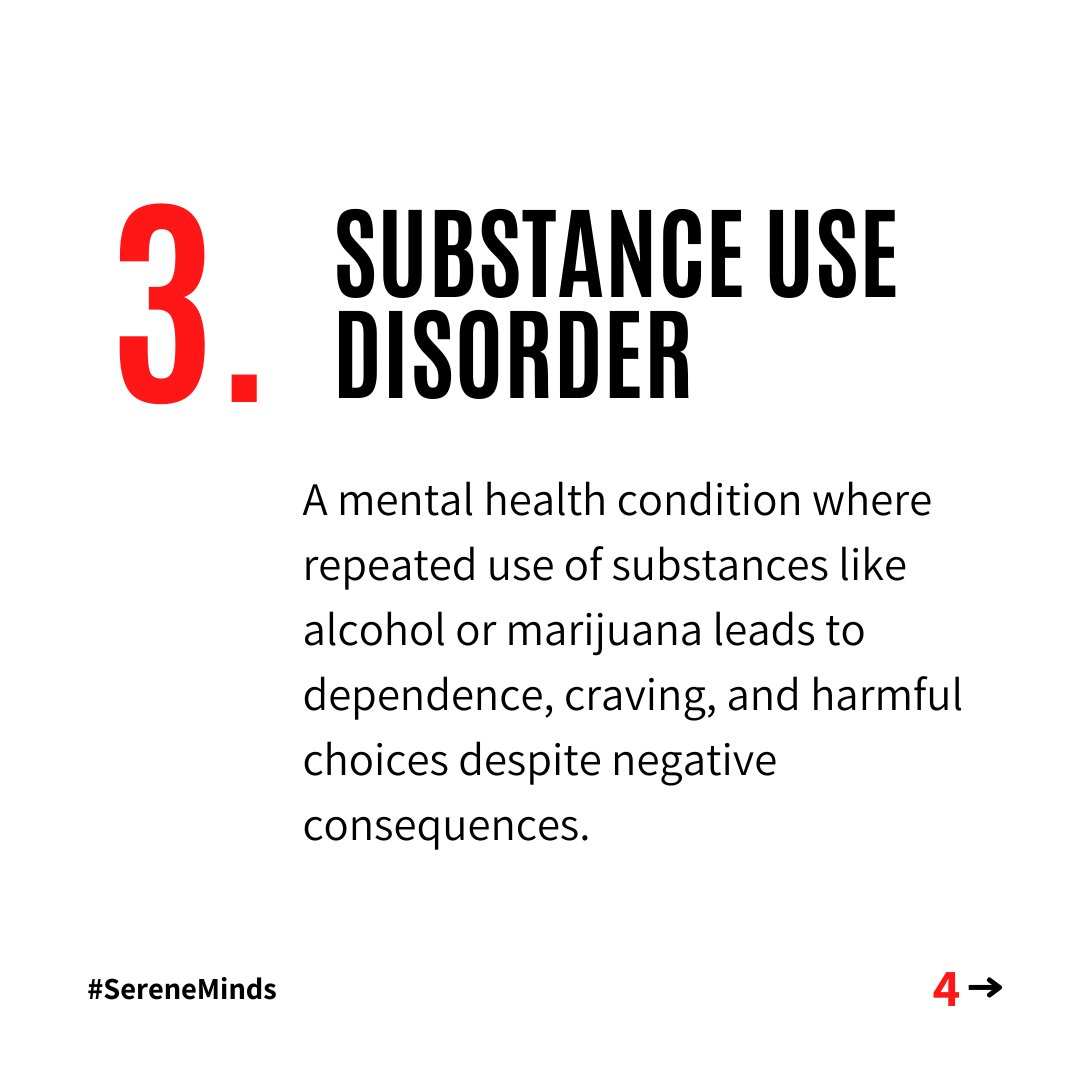 Adolescents in Uganda face serious #mental health challenges that can disrupt school, friendships, and dreams—but awareness saves lives.

Here's a breakdown of 6 common conditions #adolescents face,

🧠 Anxiety Disorders: A mental health condition marked by excessive, persistent
