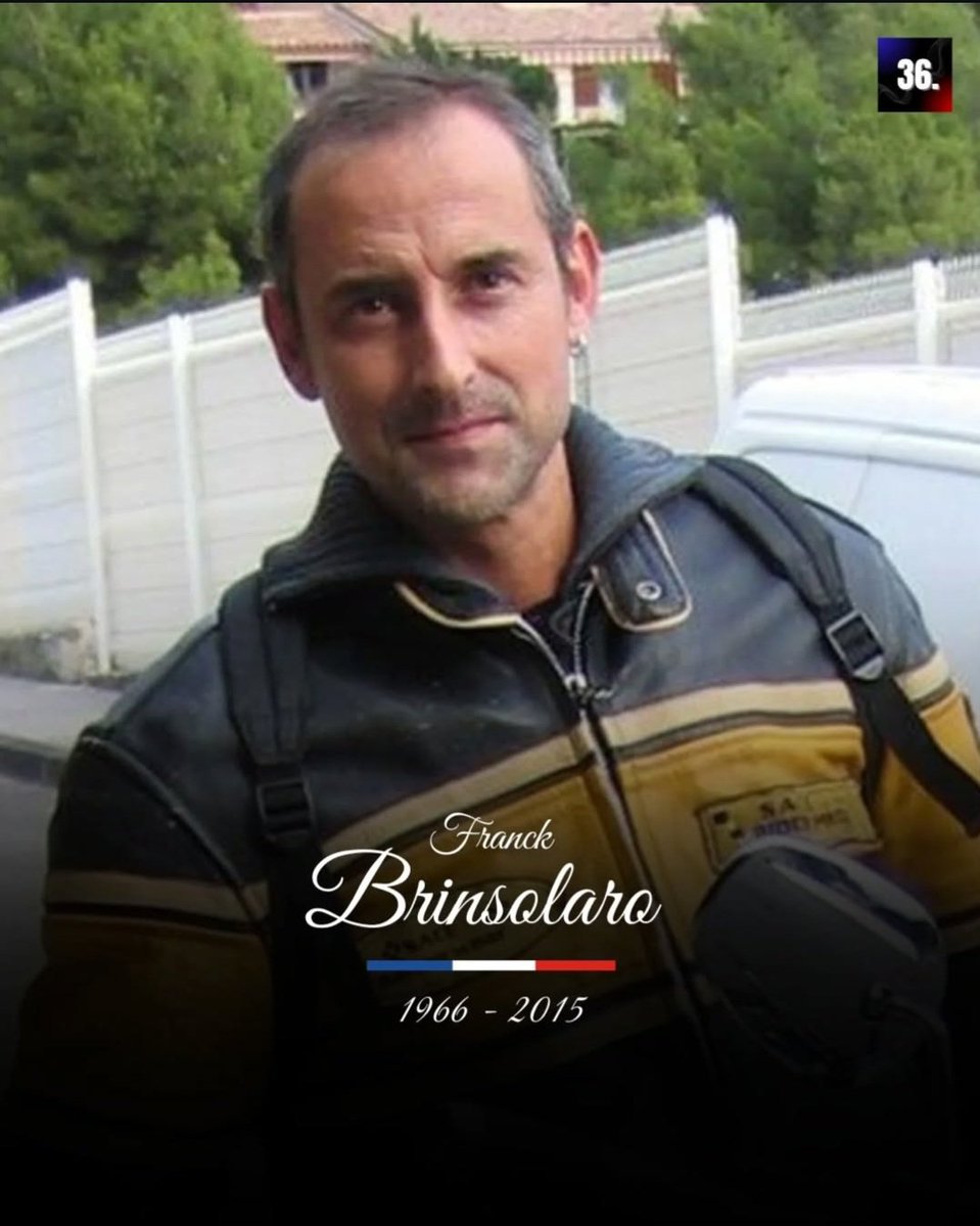 Hommage à Franck Brinsolaro policier assassiné dans les locaux de Charlie Hebdo. Il avait 48 ans.

🗣“C’est mon héros”, dit de lui son fils Kevin, devenu policier à son tour. Un “déclic” après le 7 janvier 2015.